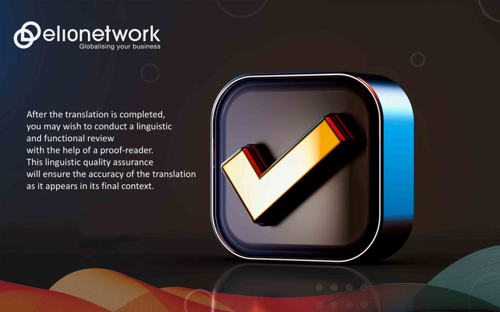 Conduct a quality check